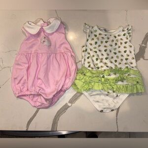Magnolia Baby Bundle 2 one piece outfits. Size 3m.
